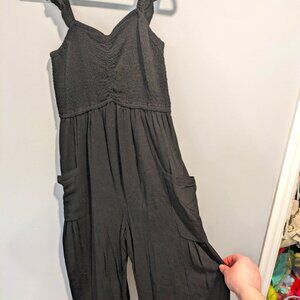 Womens black tank jumpsuit pantsuit romper